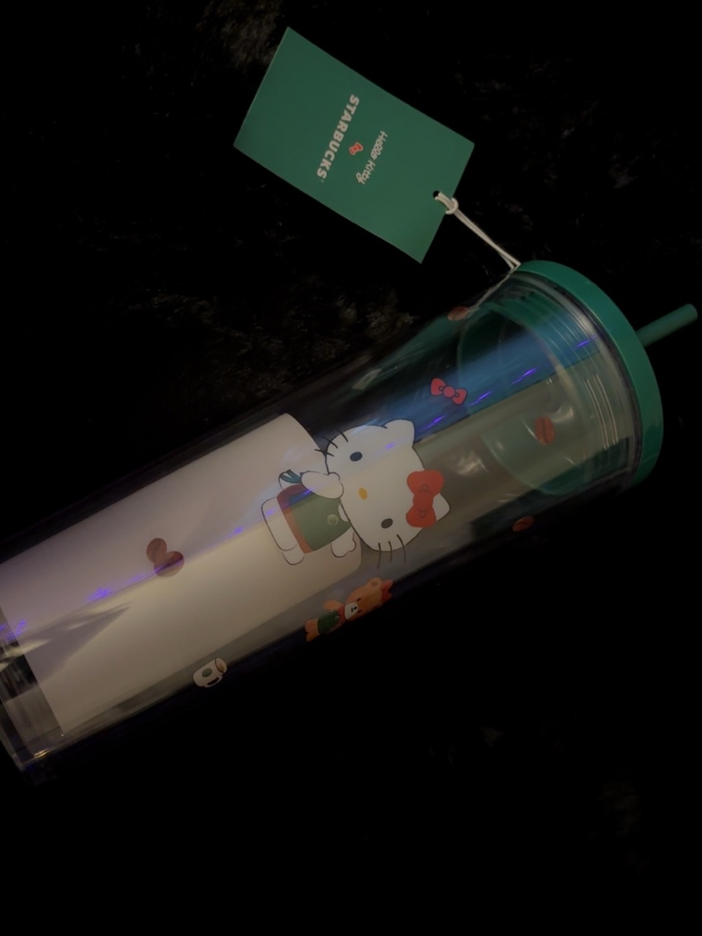 Starbucks Rare Hello Kitty Green Venti Hello kitty collection